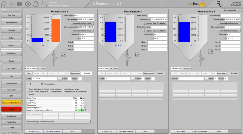 Anche i fermentatori sono sotto controllo grazie alla soluzione software Zenon, indipendente dalle piattaforme hardware e ottima anche per l'integrazione in impianti preesistenti